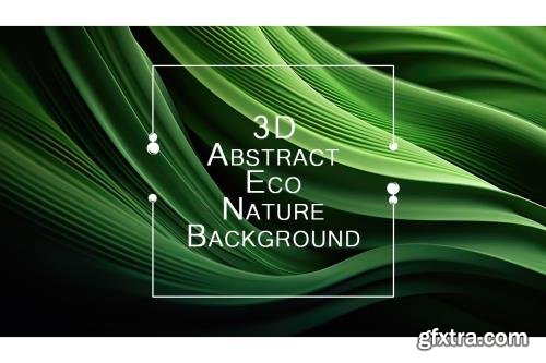 3D Abstract Eco Nature Background