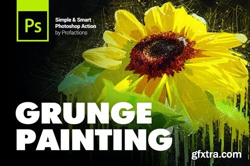 Grunge Painting Photoshop Action J4N477