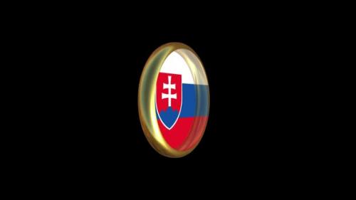 Videohive - Slovakia Flag Animation - 47538476 - 47538476