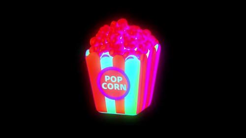 Videohive - Pop Corn Psychedelic 3D Animation - 47548183 - 47548183