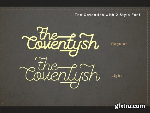 The Coventysh – Monoline Script Font Ui8.net