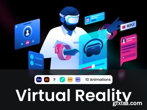Virtual Reality Lottie Animations Ui8.net