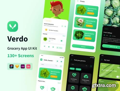 Verdo - Grocery App UI Kit Ui8.net