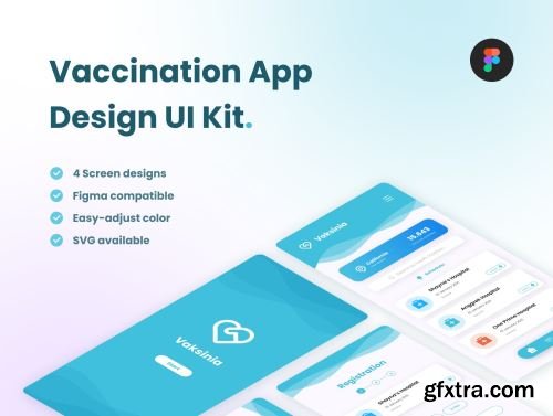 Vaksinia - Vaccination App Design UI Kit Ui8.net