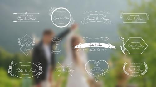 Videohive - 12 Wedding titles - 47554058 - 47554058