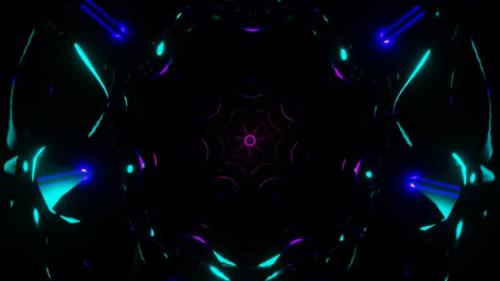 Videohive - Enchanting Visuals of a Lively VJ Loop Pulsating with a Flashing Neon Backdrop - 47559148 - 47559148