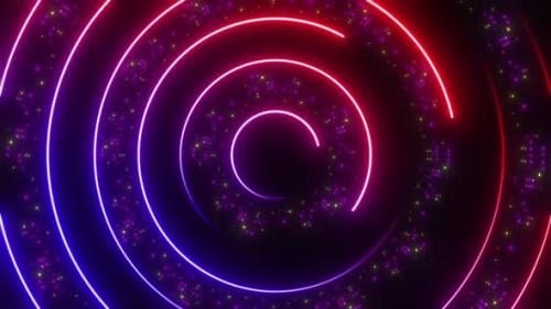 Videohive - 4K Colored Neon Radial Backgrounds - 47561179 - 47561179