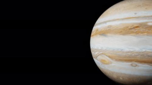 Videohive - Planet Jupiter with alpha channel overlay view from outer space 3d render. Solar system planets - 47562850 - 47562850