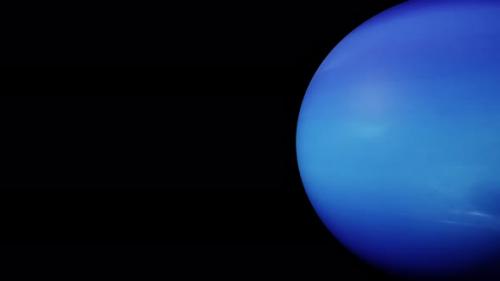 Videohive - Planet Neptune with alpha channel overlay view from outer space 3d render. Solar system planets - 47562874 - 47562874