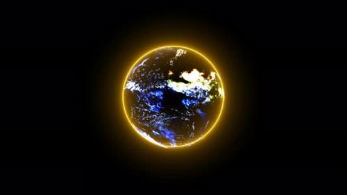 Videohive - Glowing earth planet - 47563647 - 47563647