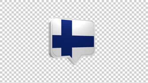 Videohive - Finland Flag Pin Icon - 47552025 - 47552025