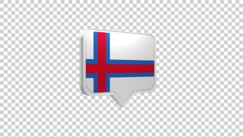 Videohive - Faroe Islands Flag Pin Icon - 47552026 - 47552026