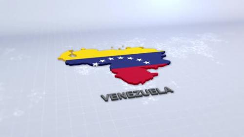 Videohive - Venezuela Map With Flag - 47552029 - 47552029