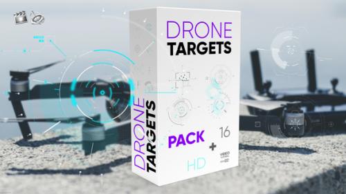 Videohive - Drone Targets Pack - 47555501 - 47555501