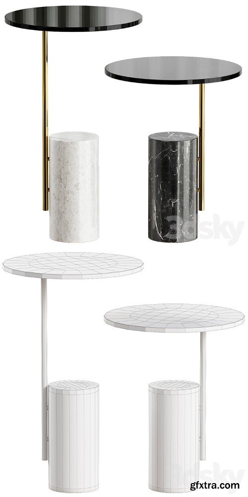 XAXA Carrara marble coffee table By Quinti Sedute