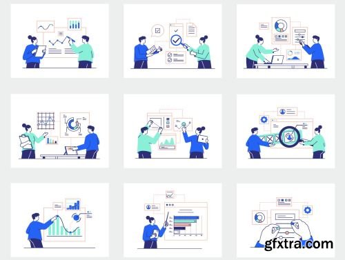 BLAU - Business Analysis & Data Statistic Illustration Ui8.net