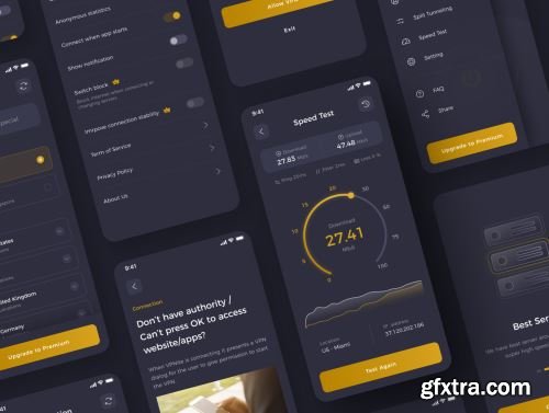 VPN Mobile UI Kit Ui8.net