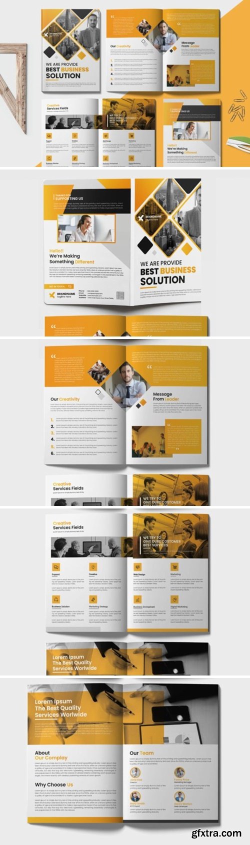 Corporate Business Trifold Brochure 77465093