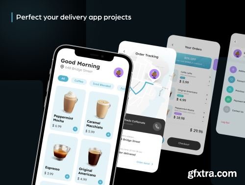 Veroo Delivery App UI Kit Ui8.net