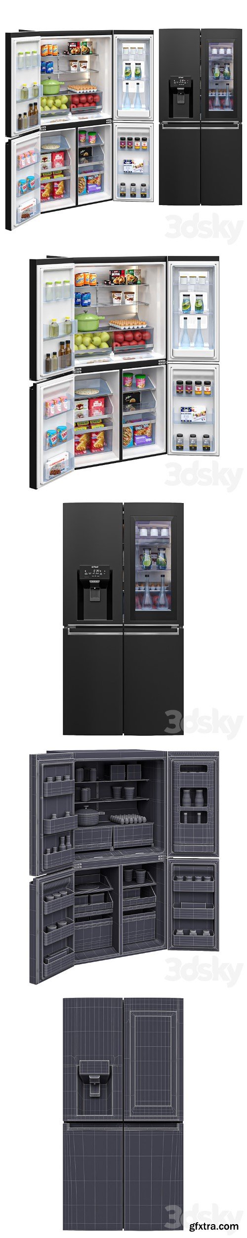 LG Refrigerators GF-D706MBL