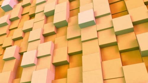 Videohive - 3D Cube Background Orange - 47547848 - 47547848