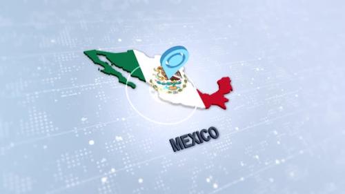 Videohive - Mexico Map With Marker - 47547850 - 47547850