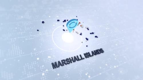 Videohive - Marshall Islands Map With Marker - 47547852 - 47547852