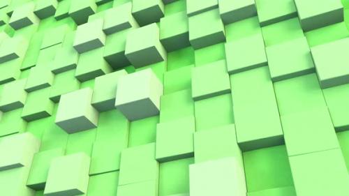 Videohive - 3D Cube Background Green - 47547853 - 47547853