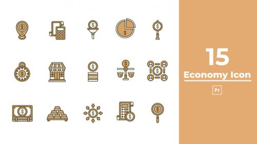 Videohive - Economy Icon Premiere Pro - 47553178 - 47553178