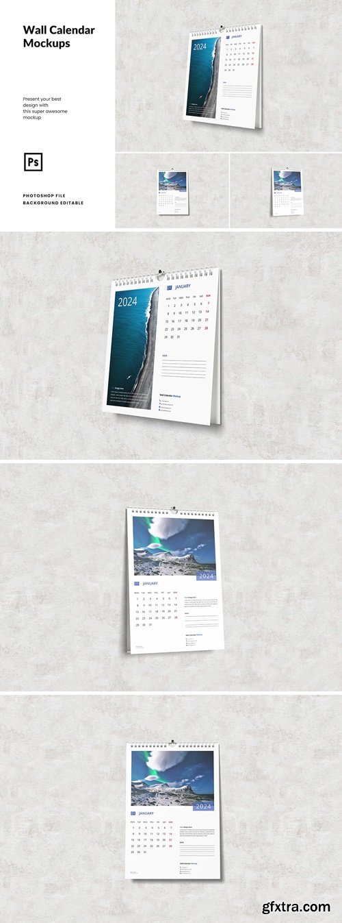 Wall Calendar Mockups 2EBMP8C