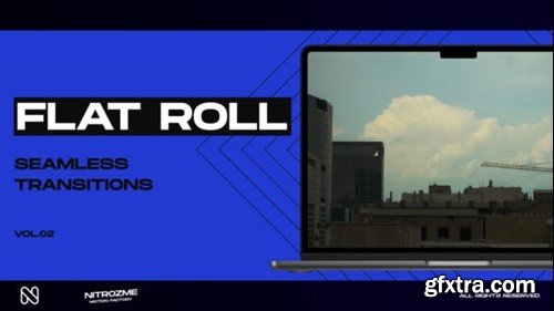 Videohive Flat Roll Transitions Vol. 02 47616868