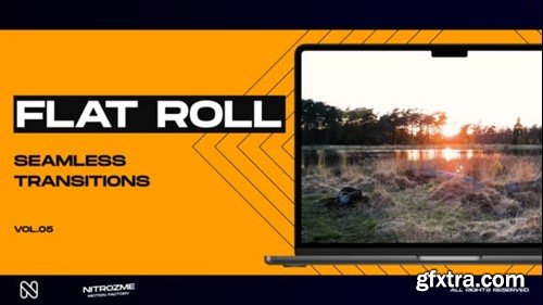 Videohive Flat Roll Transitions Vol. 05 47616959