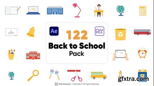 Videohive Back to School Elements For After Effects 47553892