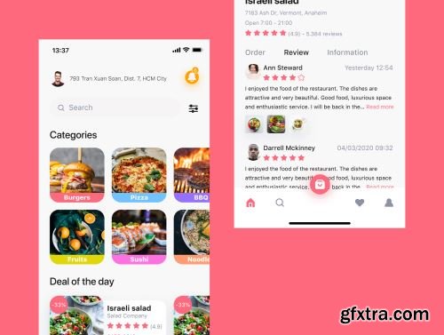 Veloconti - Food Delivery App UI Kit Ui8.net