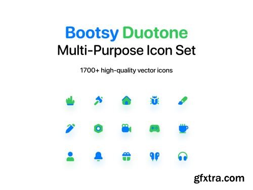 Bootsy Duotone Icons - Bootstrap Icon Set Ui8.net