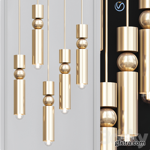 Fulcrum by Lee Broom Brass