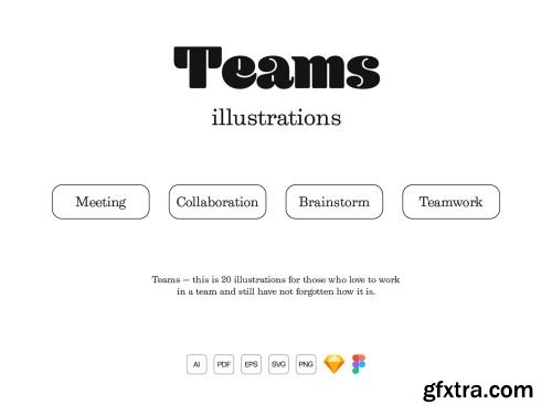 Teams Illustrations Ui8.net