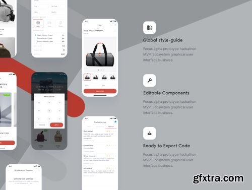 Baeg Ecommerce app ui kit for IOS Ui8.net