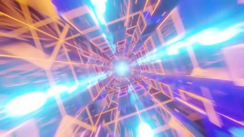 Videohive - futuristic 3d render background, cinematic rhythmic loop - 47574852 - 47574852