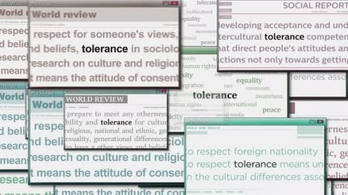 Videohive - Tolerance equality respect pop up windows seamless looped - 47574952 - 47574952