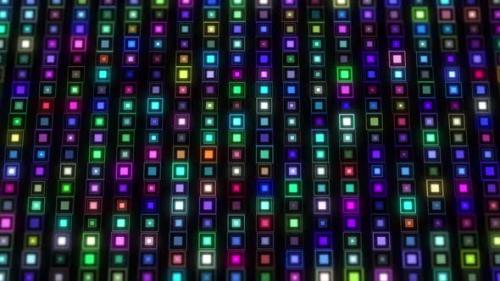 Videohive - Small Squares Box Animation Background, Neon Small Squares Animation High Tech Background. - 47574970 - 47574970