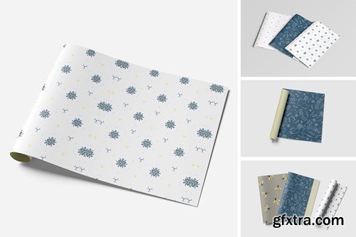Wrapping Paper Mockup 25GBBGH