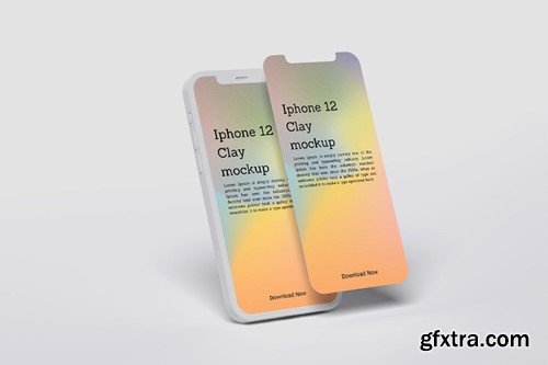 Iphone Clay Screen Mockup 8DCX66P