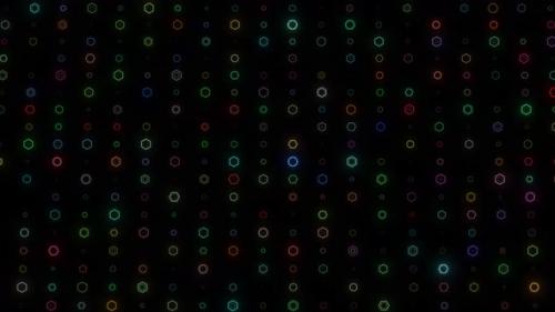 Videohive - Abstract Small Hexagonal Shape Animation Background, Neon Hexagonal Shape Animation High Tech - 47574972 - 47574972