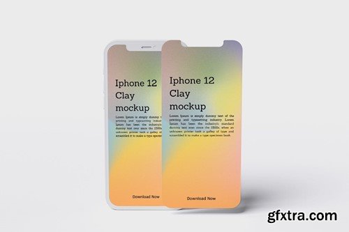 Iphone Clay Screen Mockup 8DCX66P