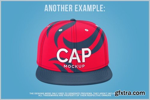 Snapback Cap with Sticker Mockup Template FZNLZRM