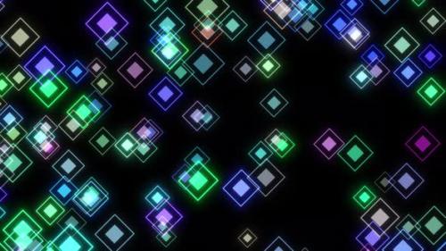 Videohive - Small Squares Box Animation Background, Neon Small Squares Animation High Tech Background. Small Squ - 47575083 - 47575083