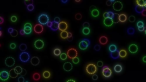 Videohive - Small Circle Shape Animation Background, Neon Circle Shape Animation High Tech Background. Circle Ri - 47575275 - 47575275