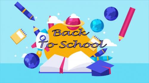 Videohive - Back To School Background 4K - 47576795 - 47576795