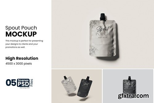 Spout Pouch Mockup 2ZDF9XR